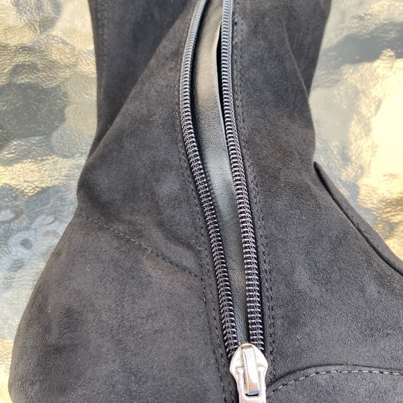 Marc Fisher Over The Knee Faux Suede Boots w/ties - Picture 8 of 16